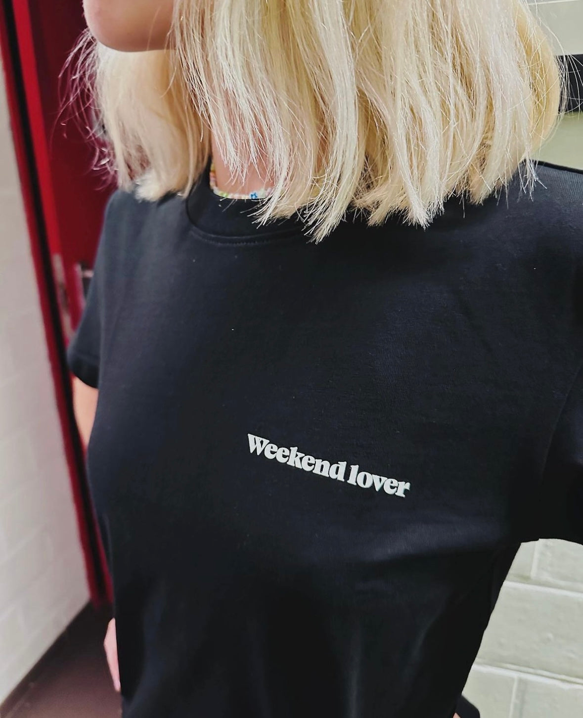 CROPPED T-SHIRT BLACK