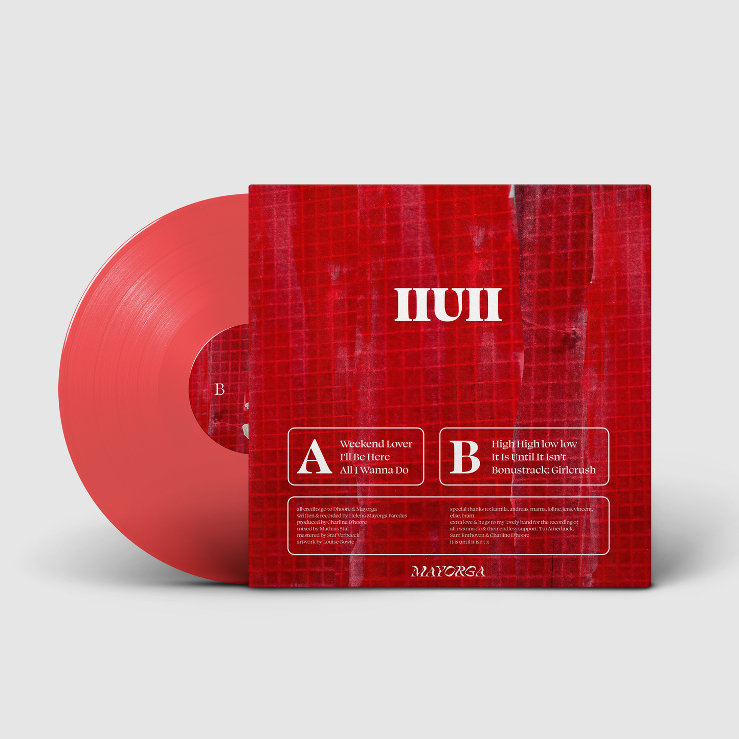 IIUII - EP - 10inch transparant RED VINYL